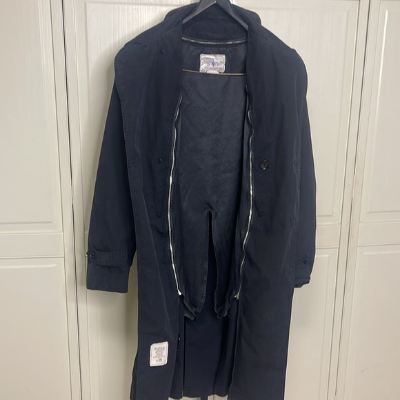 Vintage DSCP Man’s Army All Weather Trench Coat Black Size 38R - Picture 9 of 12